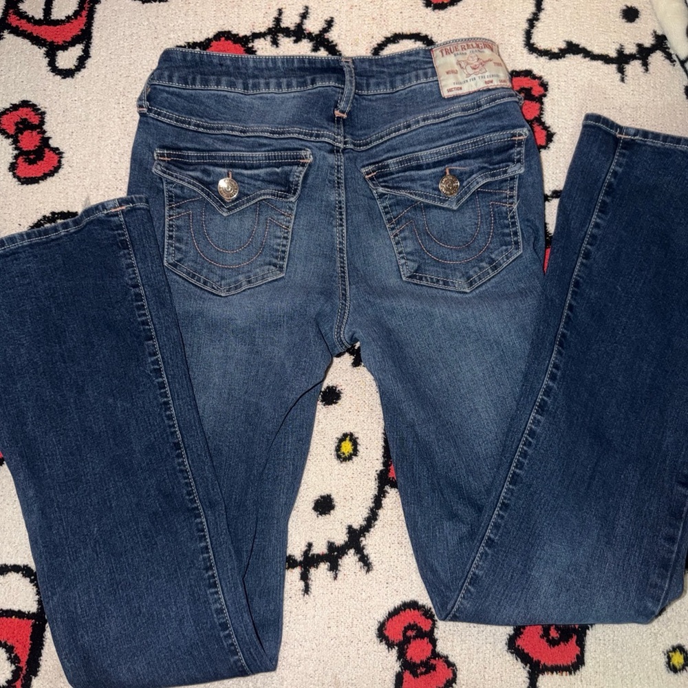 True Religion Dark Blue Boot Cut Jeans